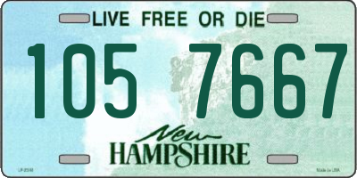 NH license plate 1057667