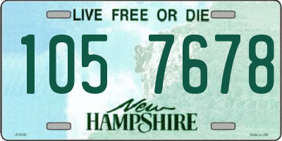 NH license plate 1057678