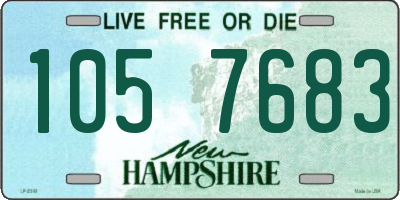 NH license plate 1057683