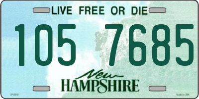 NH license plate 1057685