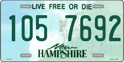 NH license plate 1057692
