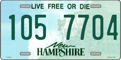 NH license plate 1057704