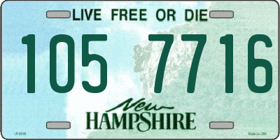 NH license plate 1057716