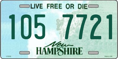 NH license plate 1057721