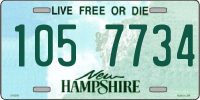 NH license plate 1057734
