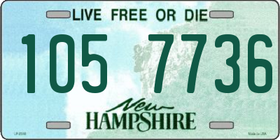 NH license plate 1057736