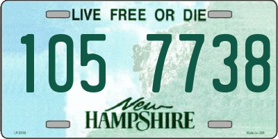 NH license plate 1057738