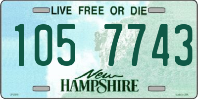 NH license plate 1057743