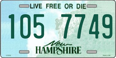 NH license plate 1057749