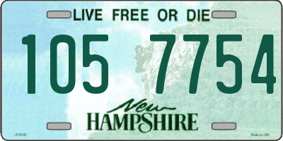 NH license plate 1057754