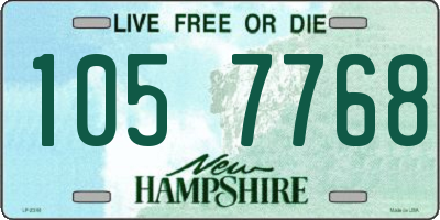 NH license plate 1057768