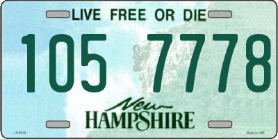 NH license plate 1057778