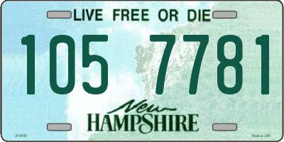 NH license plate 1057781