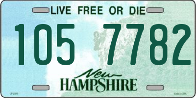 NH license plate 1057782