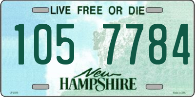 NH license plate 1057784