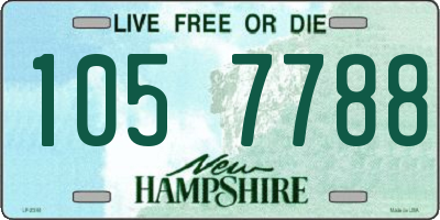 NH license plate 1057788