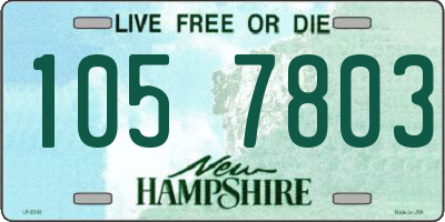 NH license plate 1057803