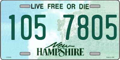 NH license plate 1057805