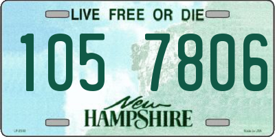 NH license plate 1057806