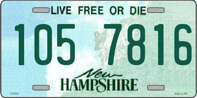 NH license plate 1057816