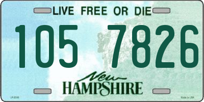 NH license plate 1057826