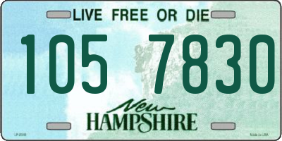 NH license plate 1057830
