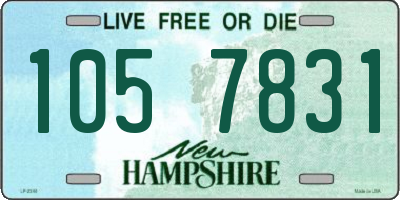 NH license plate 1057831