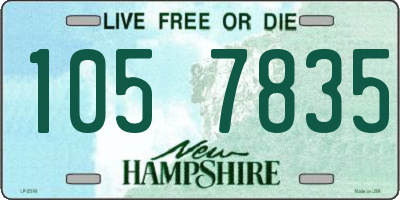 NH license plate 1057835