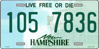 NH license plate 1057836