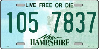 NH license plate 1057837