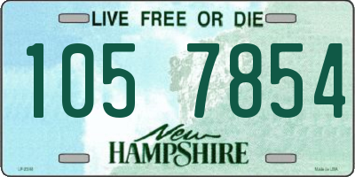 NH license plate 1057854