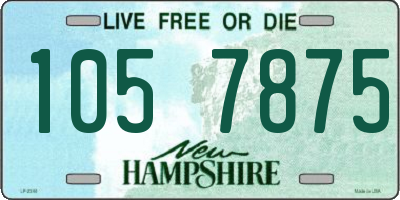 NH license plate 1057875