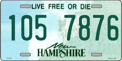 NH license plate 1057876