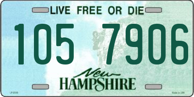 NH license plate 1057906