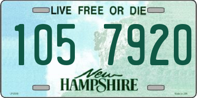 NH license plate 1057920