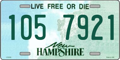 NH license plate 1057921
