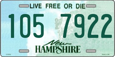 NH license plate 1057922