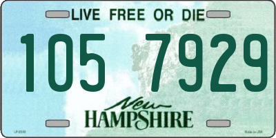 NH license plate 1057929