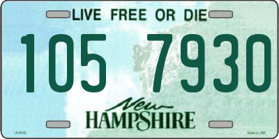 NH license plate 1057930