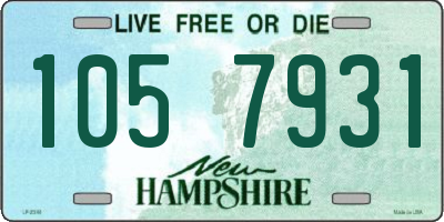 NH license plate 1057931