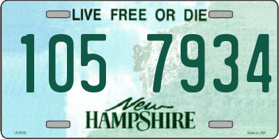NH license plate 1057934