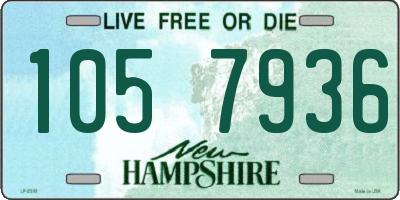 NH license plate 1057936