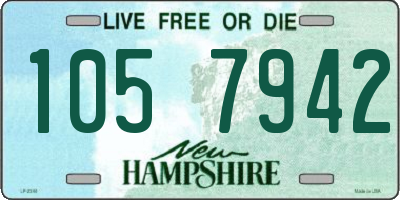 NH license plate 1057942