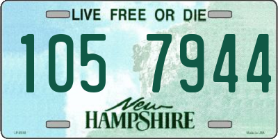 NH license plate 1057944