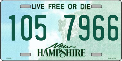 NH license plate 1057966