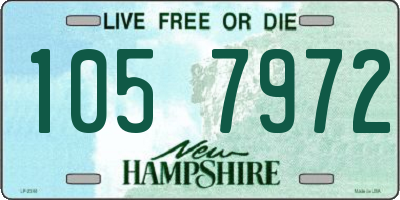 NH license plate 1057972