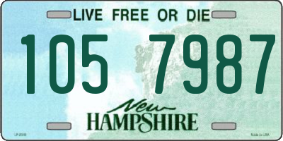 NH license plate 1057987