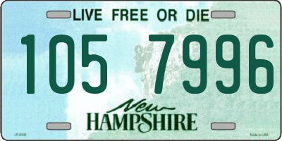 NH license plate 1057996