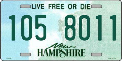 NH license plate 1058011