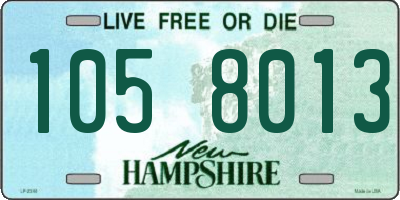 NH license plate 1058013